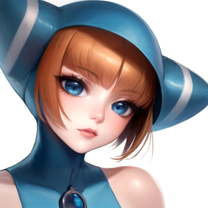 extreme close-up, portrait, <lora:linBreathOfFire:1>, lin_bof, hood, cat hood, cat ears, short hair, orange hair, bangs, sidelocks, blue eyes, bare shoulders, best quality, ultra high res