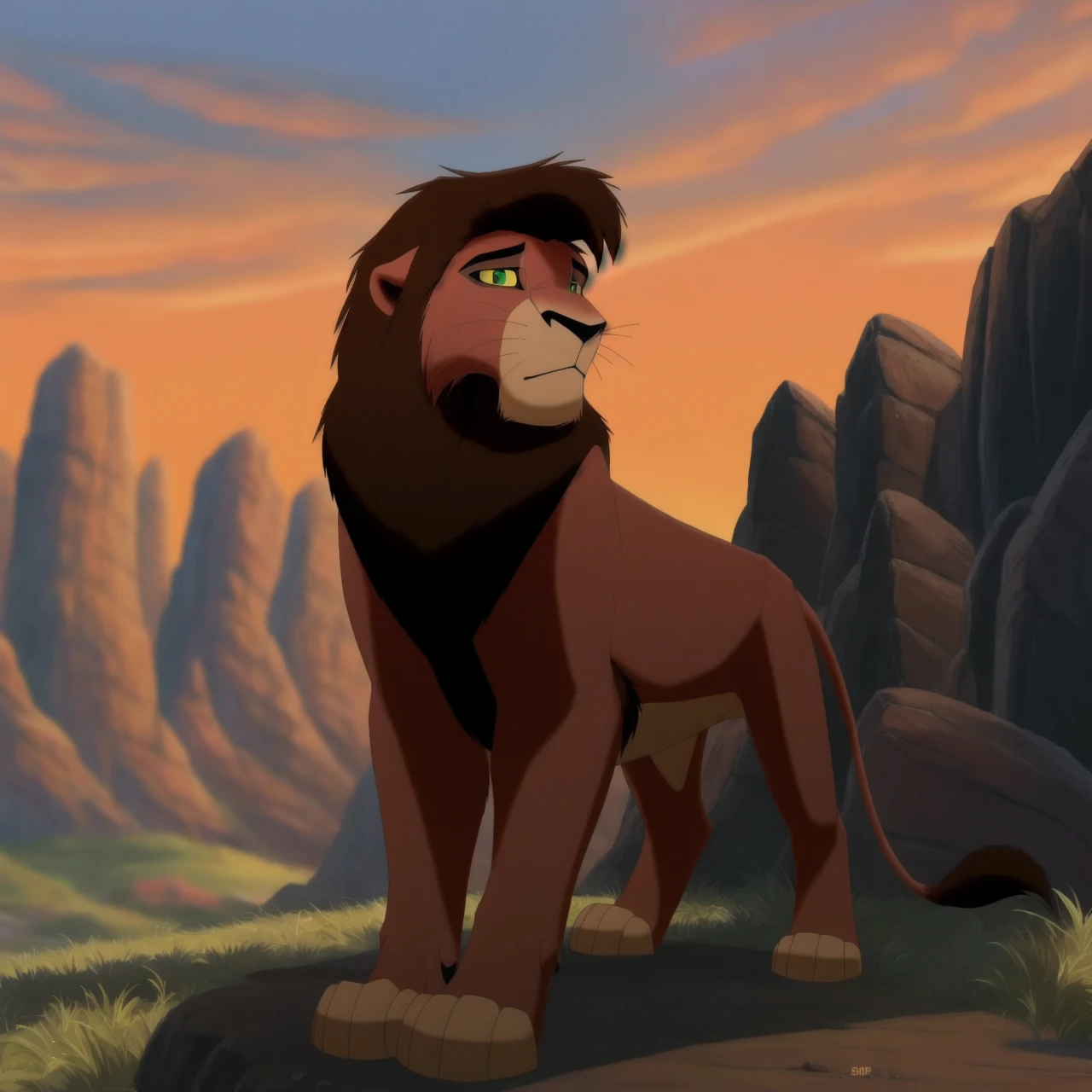 Feral, furry, detailed paws, detailed tail, photo from back, detailed anus, big testicles, realistic, cum on anus, cum on balls, looking at viewer, seductive, hanging down in cum, lion, lion king, on savannah, detailed face, panting, cumming, tongue out, after sex , cum on back, muscular body, dick in ass, side view