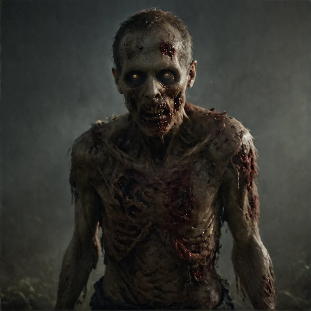 In an award-winning upper body portrait photo, (((a zombie caught in the red death))), (Pieces of decaying flesh hang off), 
revealing fragments of his skull, dramatic shadows, 
the backdrop portrays a large group of zombies walks through the overgrown school hall, Each zombie is highly detailed, 
The high-resolution image, ((realistic Facial hair)), ((detailed full Short beard)), realistic decaying skin,
ultra-detailed, Red goo, Goo, The red death, Red muscle tissue, Disgusting, Icky, Yucky, Gross, Someone caught in the red death, 
bloody, photorealistic, decay skin, ultra realistic skin, ultra realistic face, ultra realistic background, ultra realistic Environmental,
lost place, dark, Zombie, disturbing, zombie Apocalypse, realistic, highly detailed, cinematic light, falling apart, realistic, highly detailed, cinematic lighting, contrast, textured skin, cold skin pores,  
((Large group of zombies walking Male/FemaleAdult/kid in the background)), ((realistic eyes)), ((realistic decaying iris)), perfecteyes, realistic decaying lips, Apocalypse, post-apocalyptic world, zombie apocalypse, (UHD, 8K, ultra detailed, best quality, best aesthetic, amazing detail, work of a master), 
sss, perfect hands, dark atmosphere, skin texture style, detailed skin pore, realistic skin style, volumetric lighting, cinematic lighting, sss, perfect hands, dark atmosphere, (highly detailed background, shallow depth of field), (Facing the camera), looking at viewer, Movie frame cinematic, 
((movie scene, cinematic scene)), (professionally color graded), ((bright soft diffused light)), volumetric fog, hdr 4k, 8k, ((realistic)), ((action scene, Crystal clear image, clear image)), dslr camera, 55mm camera, 75 ISO sensitivity,  
Focal lengths at full frame equivalent, HDR, (Front facing), ((ray tracing, realistic, realistic face, realistic sky, Face Symmetry, Natural light, subsurface scattering)), skin tone style,