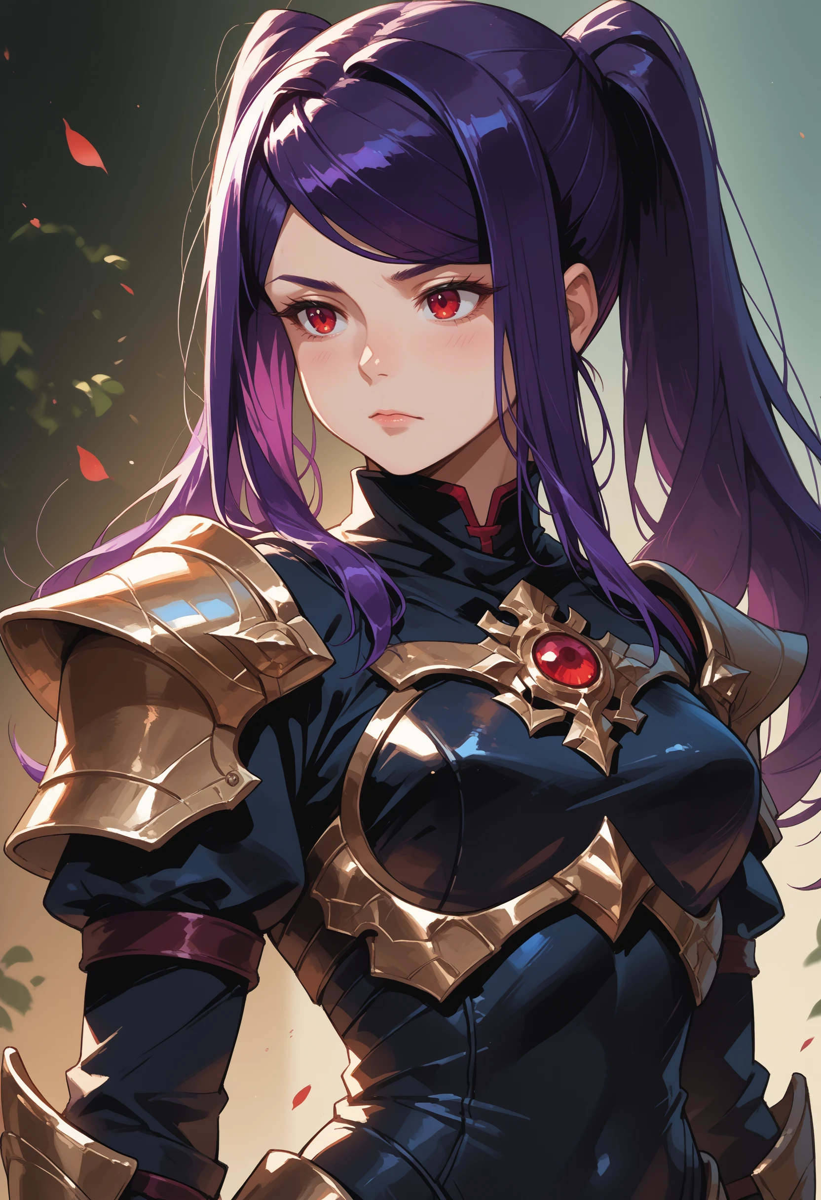 score_9, score_8_up, score_7_up, source_anime, 
<lora:wrenchJillStingrayVallhallaMulti-000009:1>, defjill, long hair, twintails, purple hair, red eyes, sidelocks, swept bangs, nude, 
armor, ponytail,