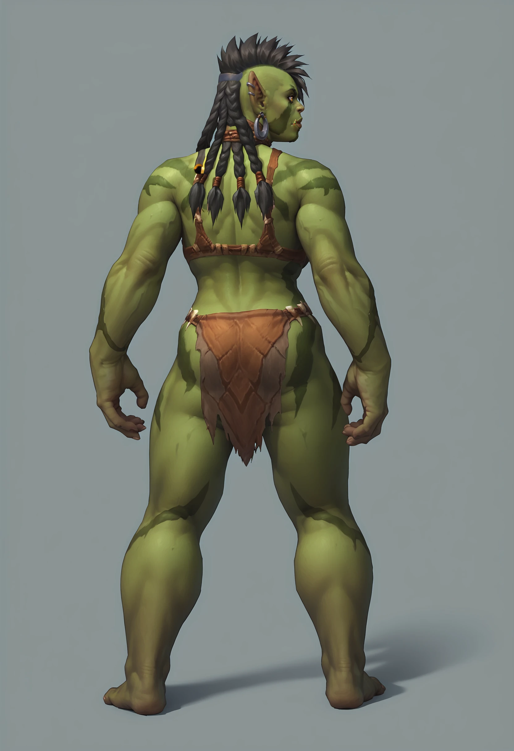 Raka the Orc Warrior (OC) - World of Warcraft [SDXL Pony]