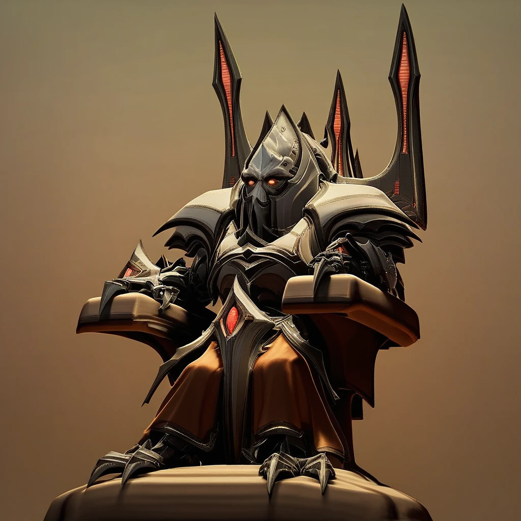 score_9, score_8_up, score_7_up, score_6_up, score_5_up, score_4_up, Alarak, Tal'darim Armor, sitting on stool, chibi