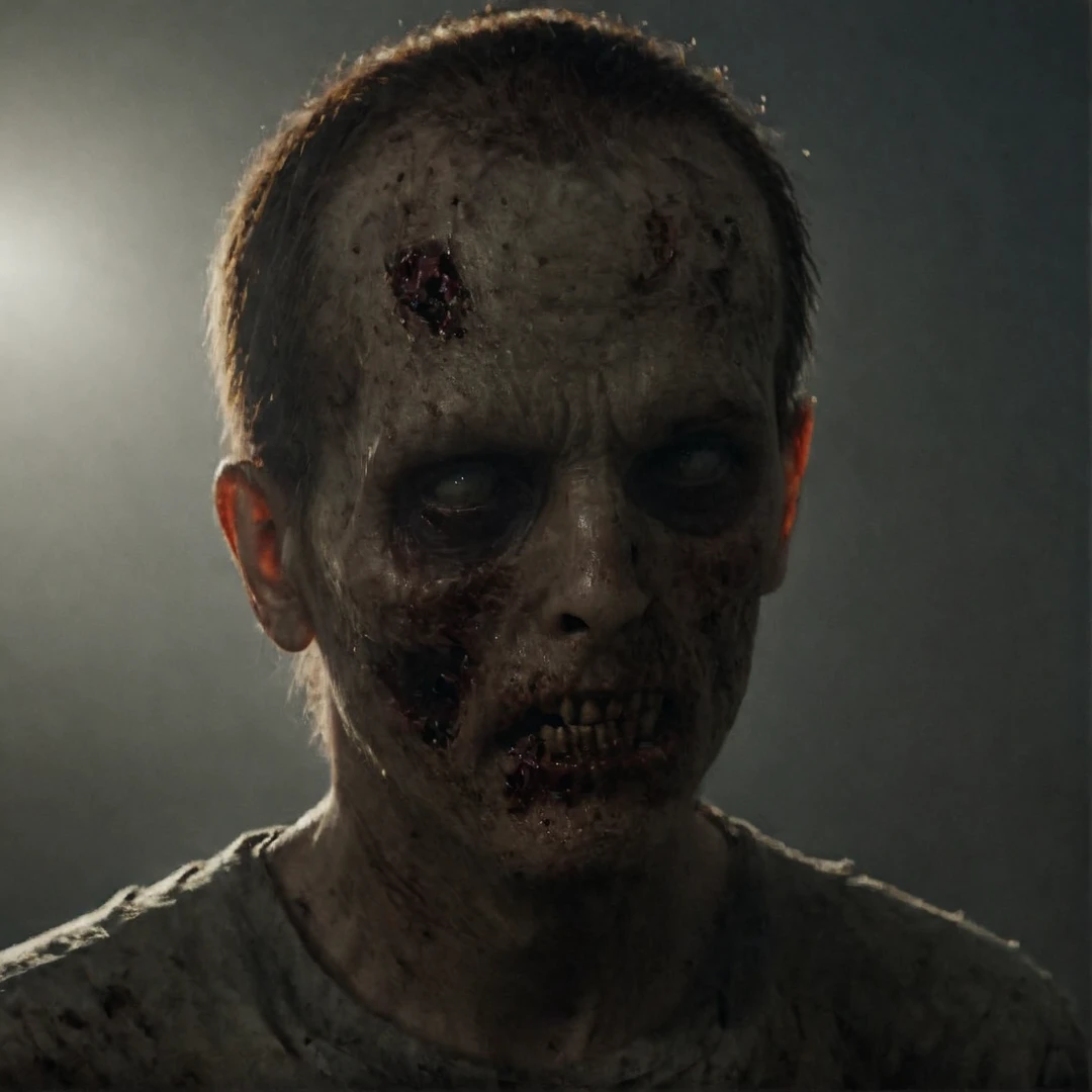 
In an award-winning upper body portrait photo, (((a zombie caught in the red death))), (Pieces of decaying flesh hang off), 
revealing fragments of his skull, dramatic shadows, 
the backdrop portrays a large group of zombies walks through the overgrown school hall, Each zombie is highly detailed, 
The high-resolution image, ((realistic Facial hair)), ((detailed full Short beard)), realistic decaying skin,
ultra-detailed, Red goo, Goo, The red death, Red muscle tissue, Disgusting, Icky, Yucky, Gross, Someone caught in the red death, 
bloody, photorealistic, decay skin, ultra realistic skin, ultra realistic face, ultra realistic background, ultra realistic Environmental,
lost place, dark, Zombie, disturbing, zombie Apocalypse, realistic, highly detailed, cinematic light, falling apart, realistic, symmetrical, highly detailed, harsh lighting, cinematic lighting, contrast, textured skin, cold skin pores, hasselblad, hard light, 
gigapixel, 85mm, F/4, ((Large group of zombies walking Male/FemaleAdult/kid in the background)), ((realistic eyes)), ((realistic iris)), perfecteyes, realistic decaying lips, Apocalypse, post-apocalyptic world, zombie apocalypse, (UHD, 8K, ultra detailed, best quality, best aesthetic, amazing detail, work of a master), 
sss, perfect hands, dark atmosphere, skin texture style, detailed skin pore, realistic skin style, volumetric lighting, cinematic lighting, sss, perfect hands, dark atmosphere, (highly detailed background, shallow depth of field), (Facing the camera), looking at viewer, Movie frame cinematic, 
((movie scene, cinematic scene)), (professionally color graded), ((bright soft diffused light)), volumetric fog, hdr 4k, 8k, ((realistic)), ((action scene, Crystal clear image, clear image)), dslr camera, 55mm camera, 75 ISO sensitivity,  
Focal lengths at full frame equivalent, HDR, (Front facing), ((ray tracing, realistic, realistic face, realistic sky, Face Symmetry, Natural light, subsurface scattering)), skin tone style, 