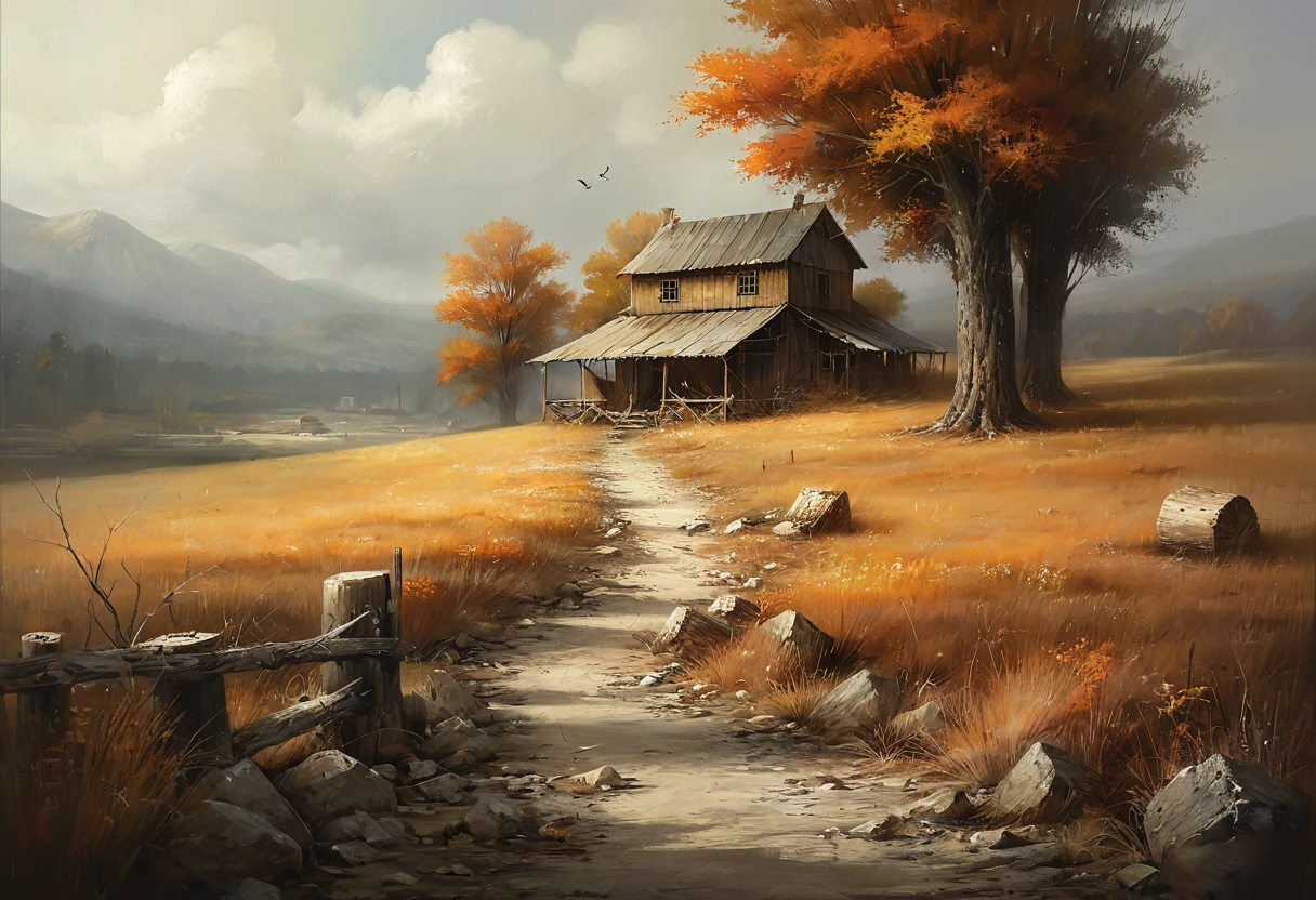 D_Hstyle , Art of a rustic landscape. 