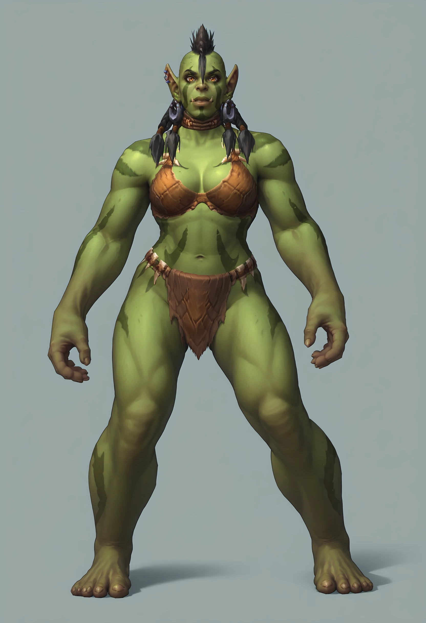 Raka the Orc Warrior (OC) - World of Warcraft [SDXL Pony]