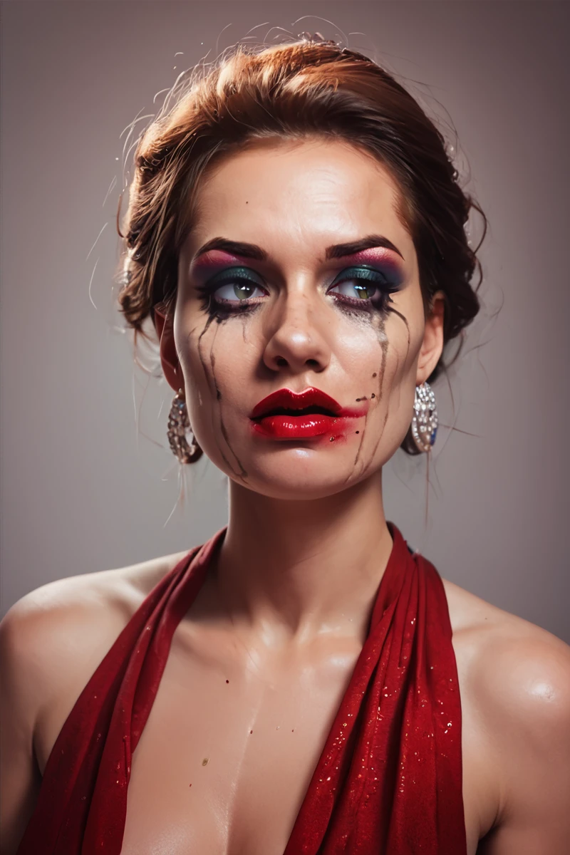 Smeared Makeup SDXL-V1