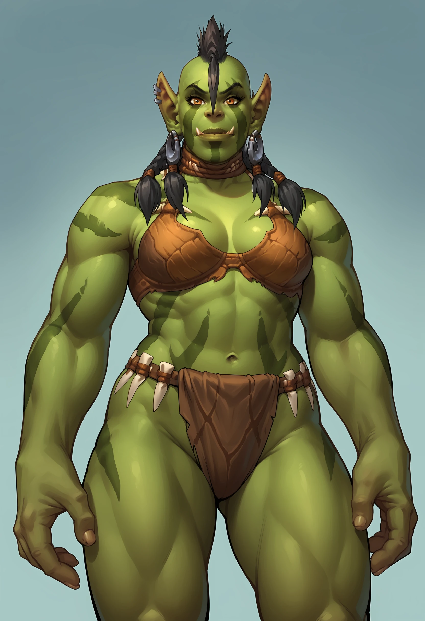 Raka the Orc Warrior (OC) - World of Warcraft [SDXL Pony]