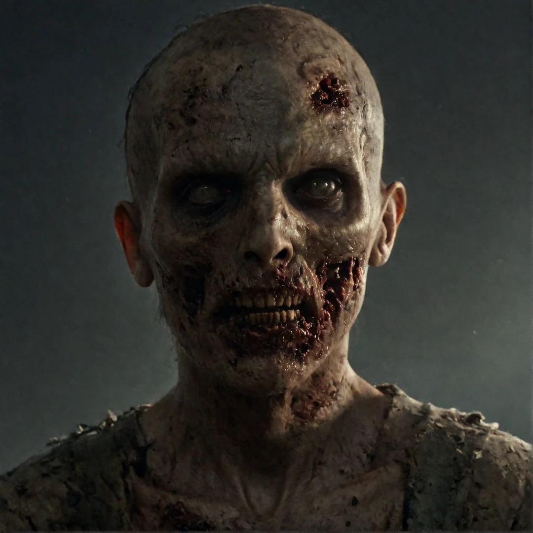 
In an award-winning upper body portrait photo, (((a zombie caught in the red death))), (Pieces of decaying flesh hang off), 
revealing fragments of his skull, dramatic shadows, 
the backdrop portrays a large group of zombies walks through the overgrown school hall, Each zombie is highly detailed, 
The high-resolution image, ((realistic Facial hair)), ((detailed full Short beard)), realistic decaying skin,
ultra-detailed, Red goo, Goo, The red death, Red muscle tissue, Disgusting, Icky, Yucky, Gross, Someone caught in the red death, 
bloody, photorealistic, decay skin, ultra realistic skin, ultra realistic face, ultra realistic background, ultra realistic Environmental,
lost place, dark, Zombie, disturbing, zombie Apocalypse, realistic, highly detailed, cinematic light, falling apart, realistic, symmetrical, highly detailed, harsh lighting, cinematic lighting, contrast, textured skin, cold skin pores, hasselblad, hard light, 
gigapixel, 85mm, F/4, ((Large group of zombies walking Male/FemaleAdult/kid in the background)), ((realistic eyes)), ((realistic iris)), perfecteyes, realistic decaying lips, Apocalypse, post-apocalyptic world, zombie apocalypse, (UHD, 8K, ultra detailed, best quality, best aesthetic, amazing detail, work of a master), 
sss, perfect hands, dark atmosphere, skin texture style, detailed skin pore, realistic skin style, volumetric lighting, cinematic lighting, sss, perfect hands, dark atmosphere, (highly detailed background, shallow depth of field), (Facing the camera), looking at viewer, Movie frame cinematic, 
((movie scene, cinematic scene)), (professionally color graded), ((bright soft diffused light)), volumetric fog, hdr 4k, 8k, ((realistic)), ((action scene, Crystal clear image, clear image)), dslr camera, 55mm camera, 75 ISO sensitivity,  
Focal lengths at full frame equivalent, HDR, (Front facing), ((ray tracing, realistic, realistic face, realistic sky, Face Symmetry, Natural light, subsurface scattering)), skin tone style, 