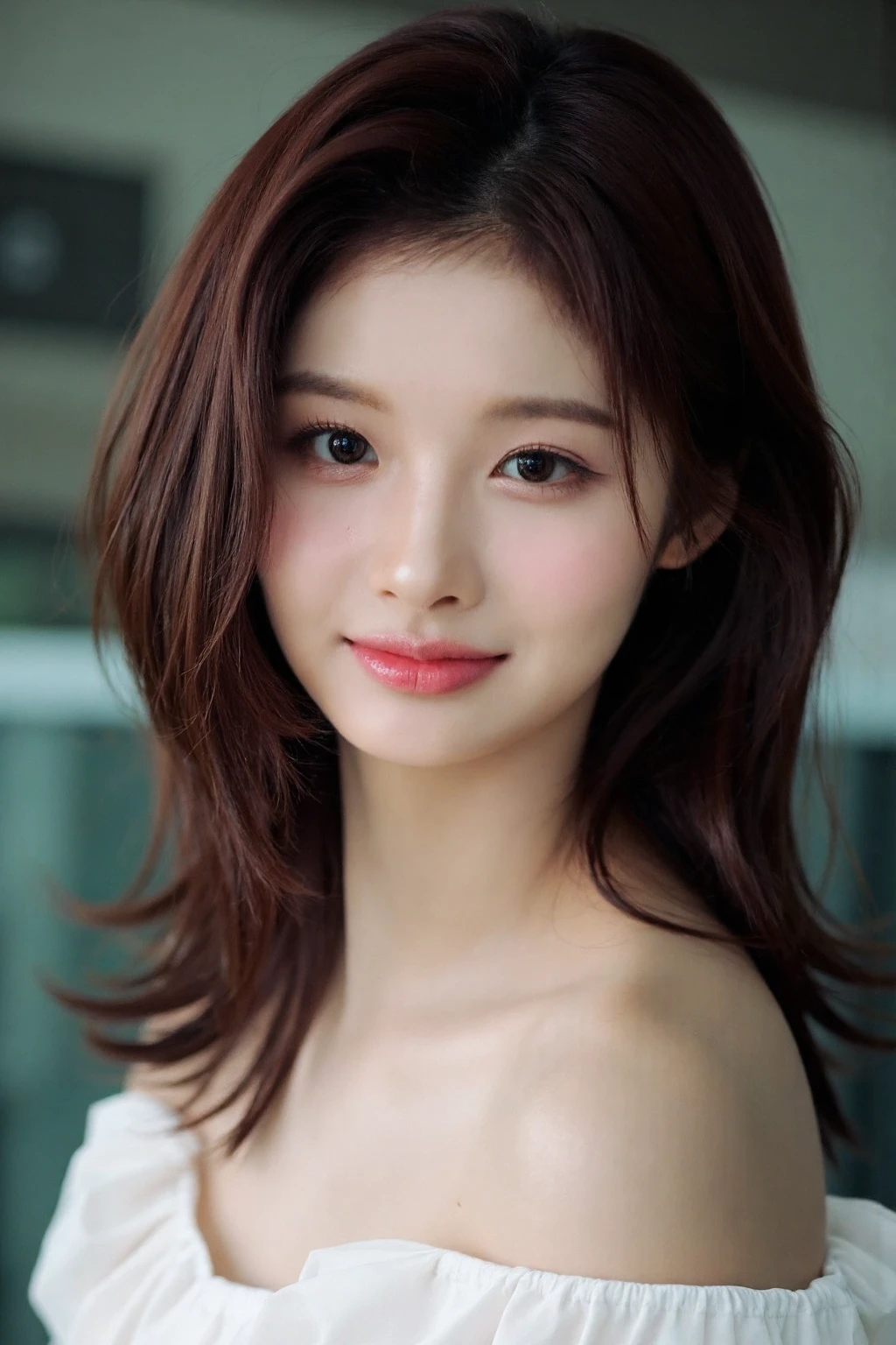 ((top-quality、8K、​masterpiece:1.3))、Beautiful 20 year old girl with perfect body shape、K-pop Idol Face、Slim Abs Beauty:1.3、(Hairstyles Brown Hair Shortcuts、Colossal tits)、doress:1.1、Super fine face、Delicat eyes、二重まぶた、A smile with shame、Duan、Raw photo、Provocative sexy pose seducing a man