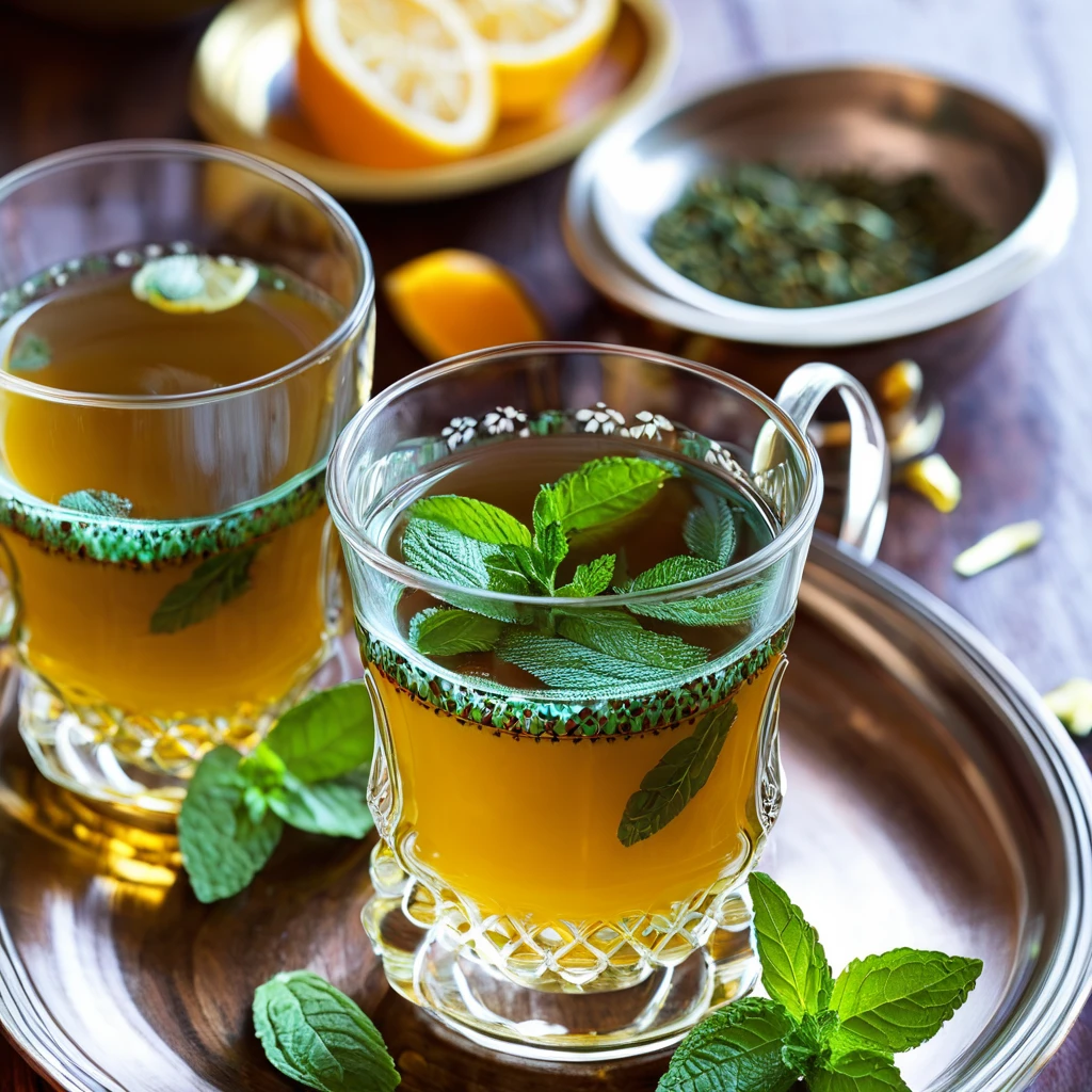 moroccan mint tea


























