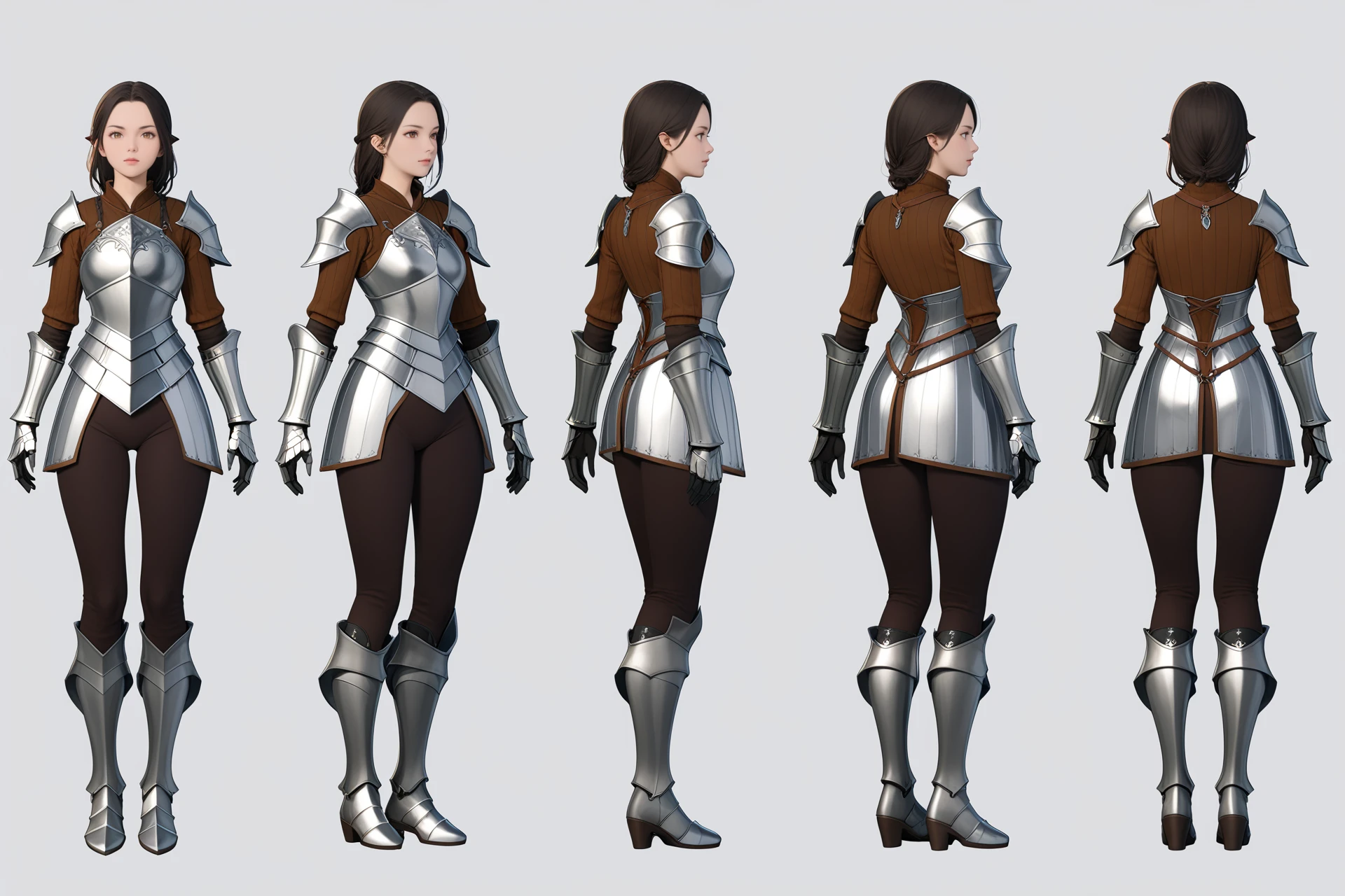 Pony Baldur's Gate 3 Turn, Multi-View, Turnaround, Model Sheet, Character Design