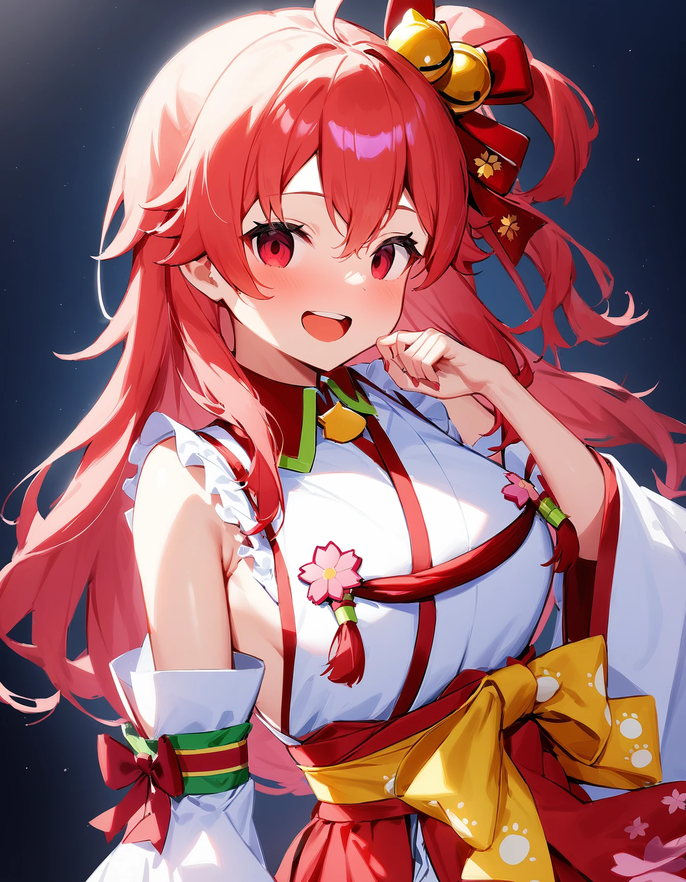 1girl, sakura miko \(1st costume\), hololive,
smile, (empty eyes, hypnotized eyes:1.2), looking at viewer,
masterpiece, best quality, very aesthetic, sensitive, 
<lora:neg4all_bdsqlsz_xl_V91:1.0>  <lora:emptyeyes_anmgn31_B:1>,