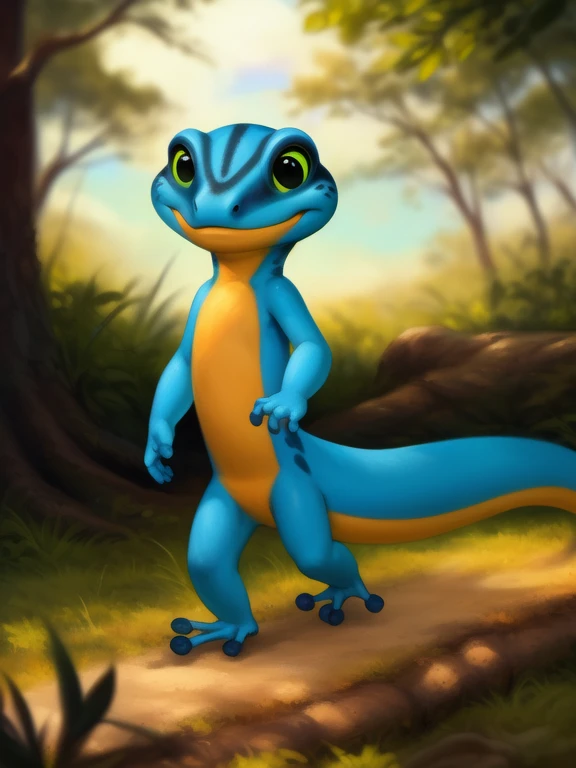 <lora:HodariGecYif:0.8> HodariGec, gecko,  blue body, green sclera, black eyes, green sclera, black eyes, yellow belly, chibi,
(solo focus), Looks at the viewer,  (( walking, ))
[ large window, (nature), forest, grass, day shining, clouds, flowers, blanket, blue pillows, candles, bed, pillows, ]
(beautiful, aesthetic, perfect, delicate, intricate, saturated colors), masterpiece, digital drawing, best quality,
[by kenket|by totesfleisch8], by thebigslick:by silverfox5213:0.8], [by syuro, by paloma-paloma::0.2, (Tricksta, TotesFleisch8)