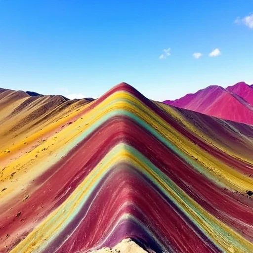 colorful mountain vinicunca