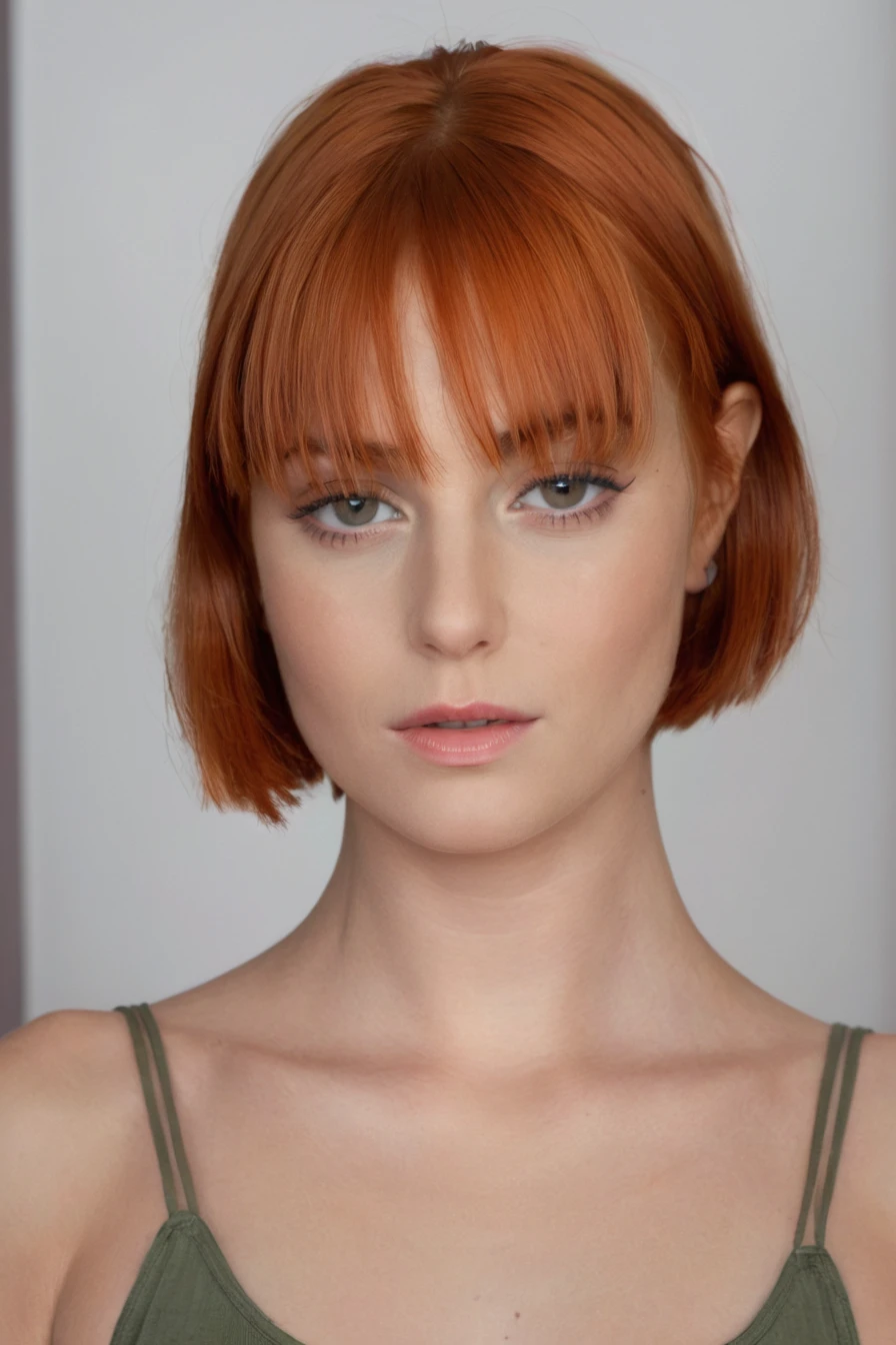 photoshoot of staceyD1 , (red hair), (pixie cut), , detailed skin texture, (blush:0.2), (goosebumps:0.3), (light blue dress), subsurface scattering, Photorealistic, Hyperrealistic, Hyperdetailed, analog style, hip cocked, demure, detailed skin, matte skin, soft lighting, subsurface scattering, realistic, heavy shadow, masterpiece, best quality, ultra realistic, 8k, golden ratio, Intricate, High Detail, film photography, soft focus