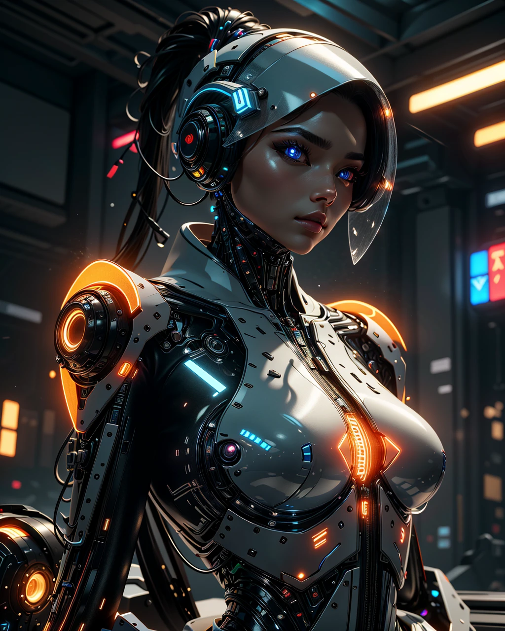 best quality,masterpiece,highly detailed,ultra-detailed,  
 <lora:neg9V2_last:0.5>   simple background, 
 <lora:fluxcyborg:1> fluxcyborg,, unreal engin 5,octane render,(2D:1.2),, cybernetic robot,android, AI, machine, metal, wires, tech, futuristic, highly detailed