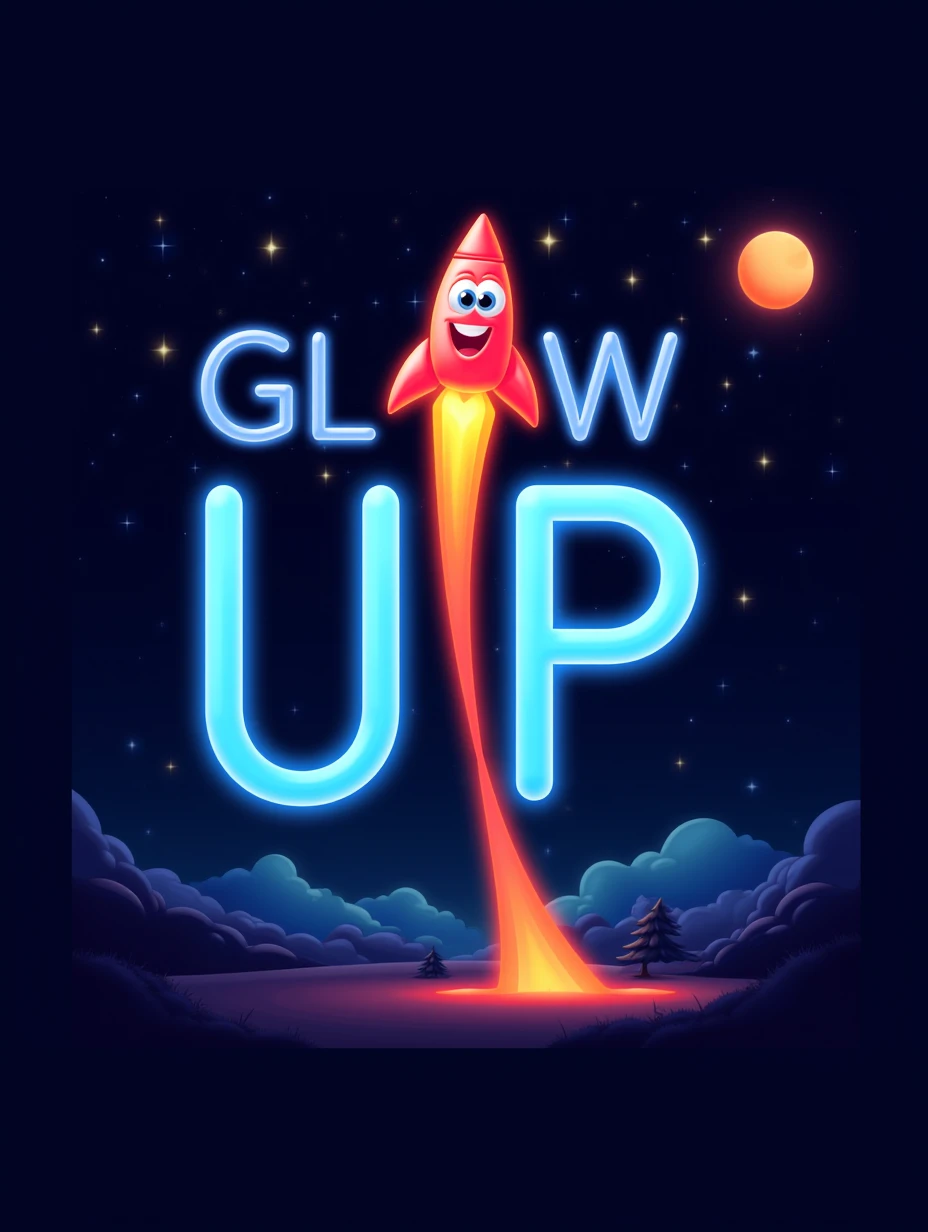 【Font Design】Fluorescent circular font  FLUX