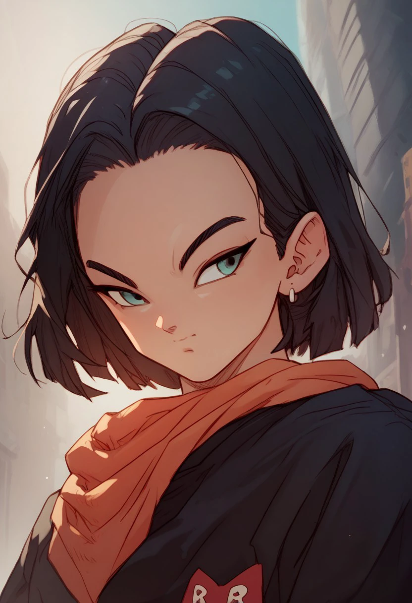 (Xc17x:1.0),( score_9,score_8_up, score_7_up:1.4), source_anime, in city , portrait, looking for a viewer, extremely detailed,