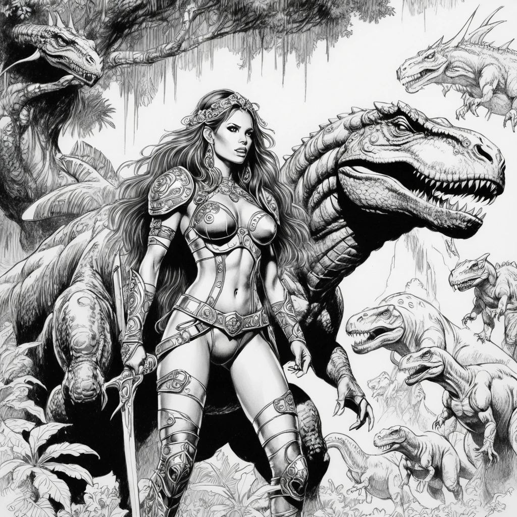 Boris Vallejo sketch fantasy Art-GMR Boris Vallejo sketch-GMR