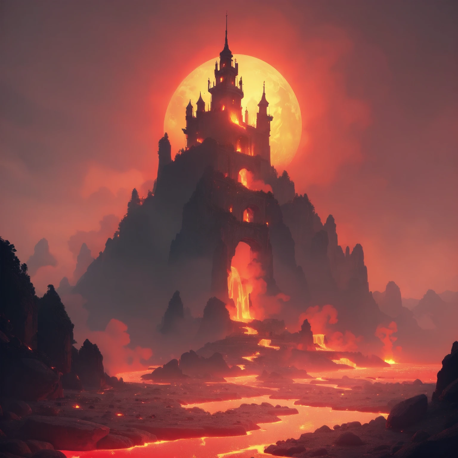 lava, lava geyser, red theme, setting sun, craggy black mountains, black rocks, desolate landscape, <lora:ponyfire:1>, elementalplanefire, BREAK score_9, score_8_up, score_7_up, best quality, masterpiece, 4k, prefect lighting, very aesthetic, zPDXL2