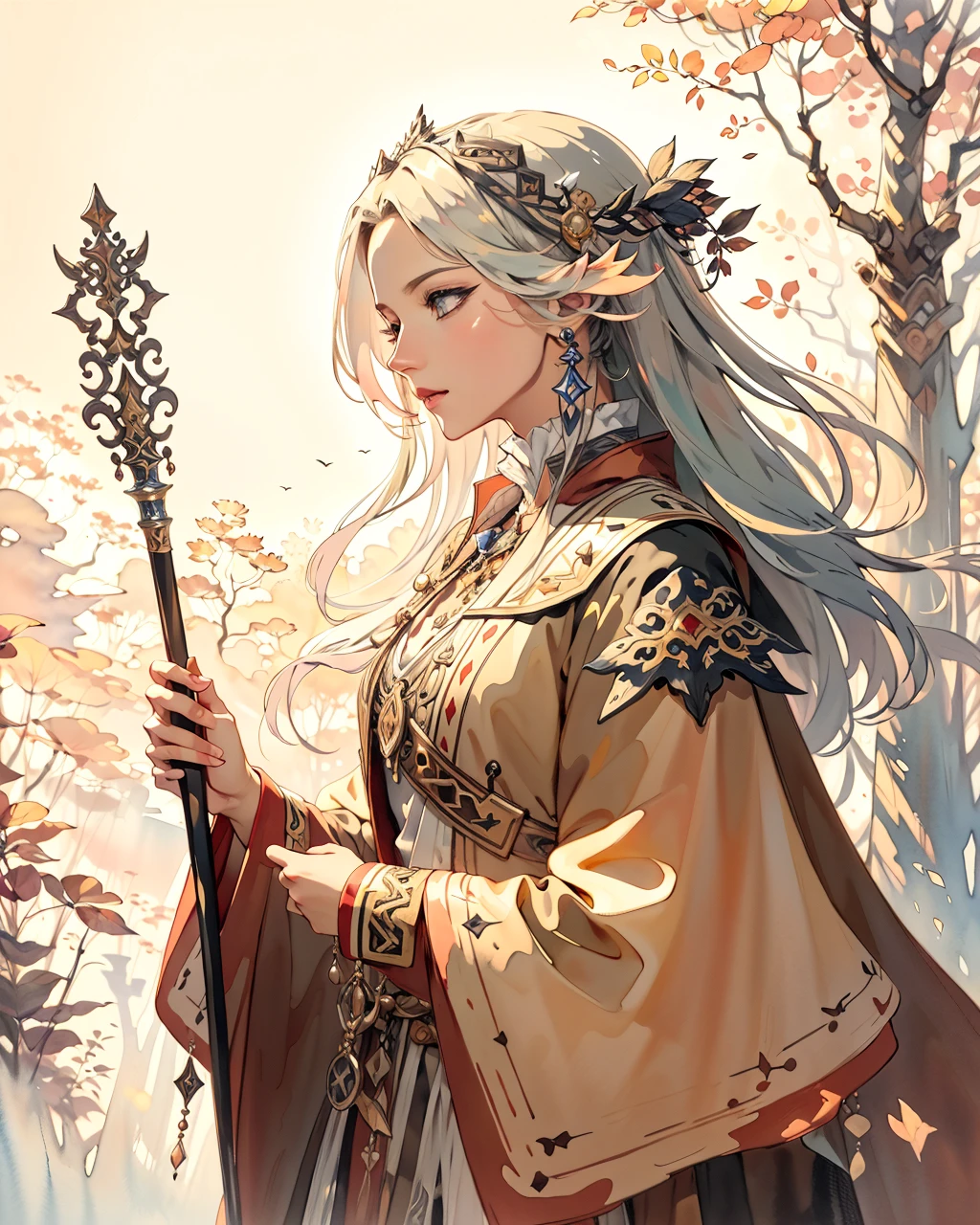 Romancing Saga illustration art style v1.0