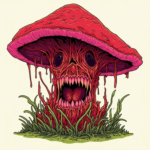 a wild monster mushroom