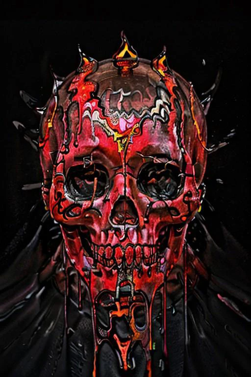 Score_9, score_8_up, score_7_up, best quality, highly detailed, colorful,   skull. dripping, dripping paint, evil,
dark red neon background, red backlighting, low light, red lighting,  red neon shadow, dramatic lighting, extreme dark theme,