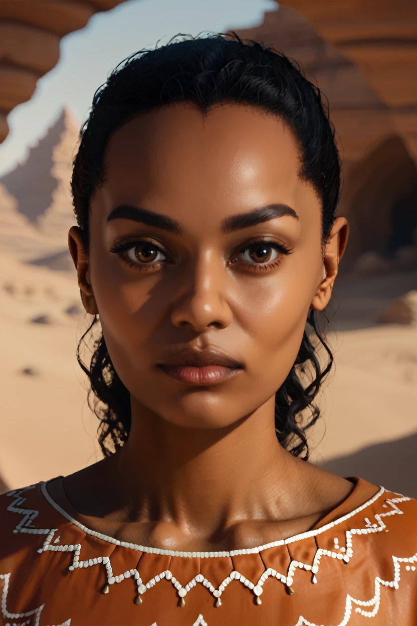 score_9, score_8_up, score_7_up
<lora:AWSaga:1.0>
AWSaga, 1girl, black hair, brown eyes, dark skin, looking at viewer, portrait of a model, traditional Arabian dress, desert dunes, golden light, exotic and regal