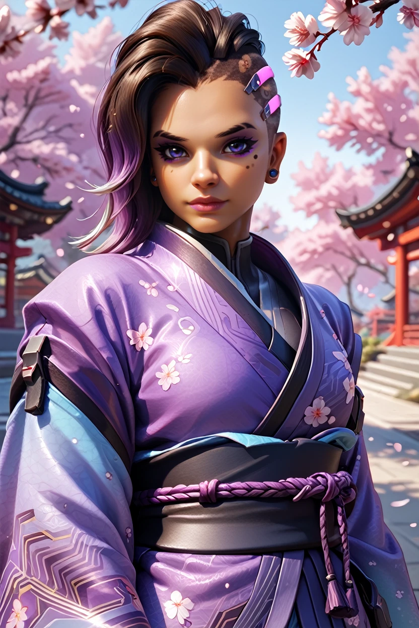 score_9, score_8_up, score_7_up
<lora:OSombra:1.0>
OSombra, 1girl, brown hair, purple eyes, undercut, looking at viewer, in a traditional kimono, surrounded by cherry blossoms