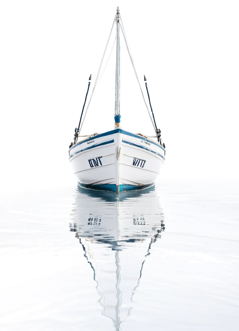 highkey, boat, white background, reflection, waves,
 <lora:Highkey-SDXL:0.8>