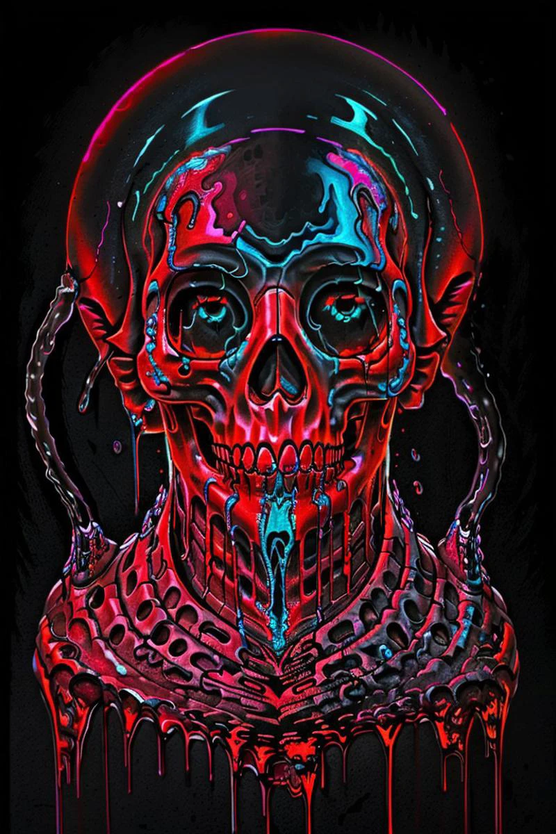 Score_9, score_8_up, score_7_up, best quality, highly detailed, colorful,   skull. dripping, dripping paint, evil,
cyberpunk, astronaut, metal,
dark red neon background, red backlighting, low light, red lighting,  red neon shadow, dramatic lighting, extreme dark theme, 
 