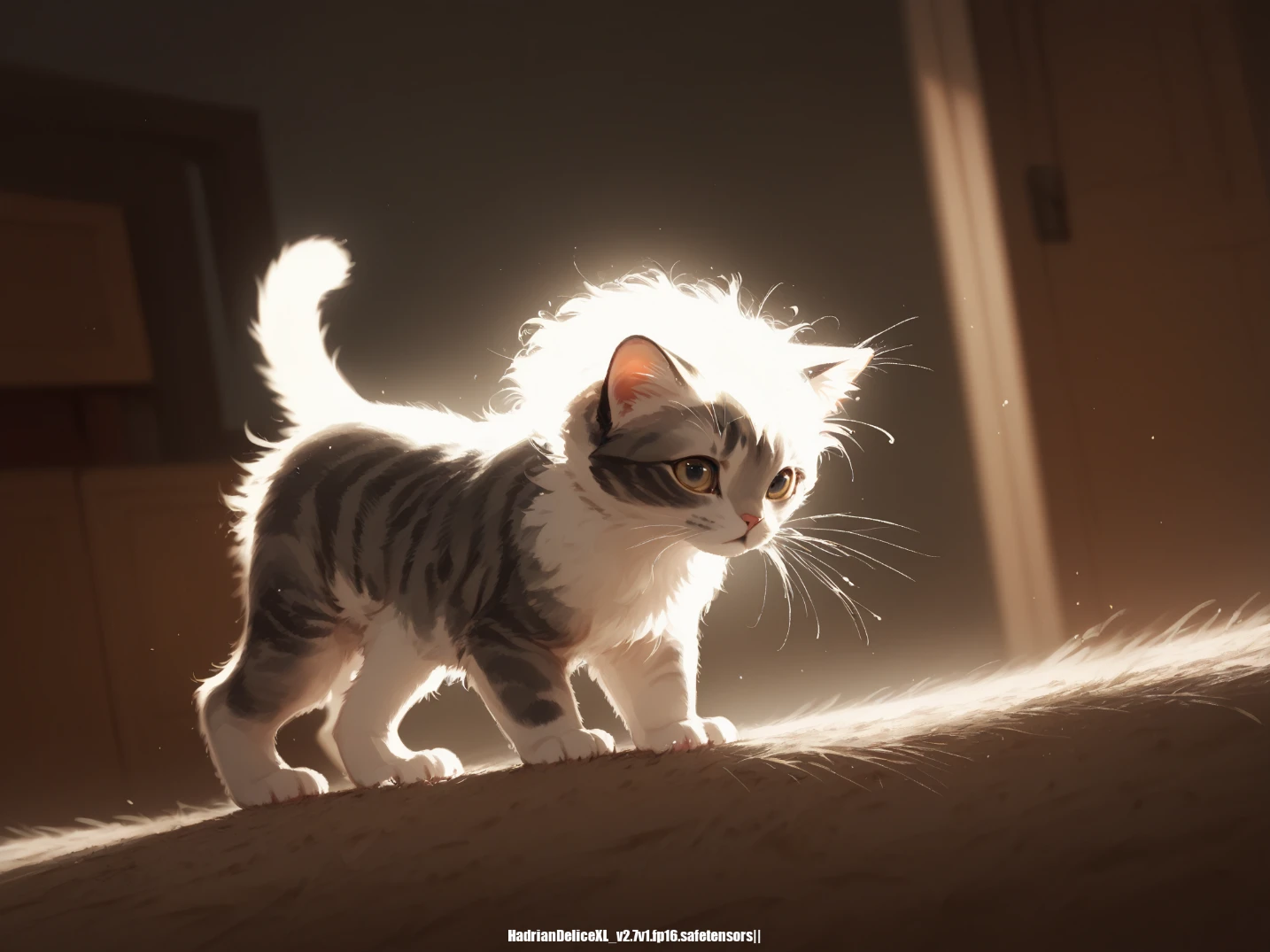 scorce_9,score_8_up,score_7_up,score_6_up,score_5_up,, ,, little cat,kitten,glowing hair,animal