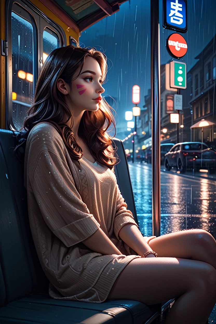 score_9, score_8_up, score_7_up
<lora:ODVA:1.0>
ODVA, 1girl, brown hair, brown eyes, long hair, whisker markings, bus stop, night, rain, sitting, leaning back, dynamic lighting, modern, vogue