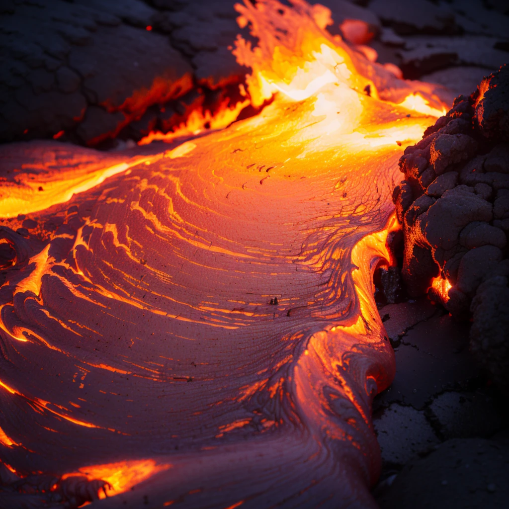 highly detailed,best quality,high resolution,masterpiece,high resolution,
(lava flow\(glowing, beneath headphones\):1.1),no humans,
(background\(bright color\) :1.2),focus on headphones,
(headphones \(white, floating above Lava flow\):1.4),product photography,close up of headphones,front view,medium_shot,