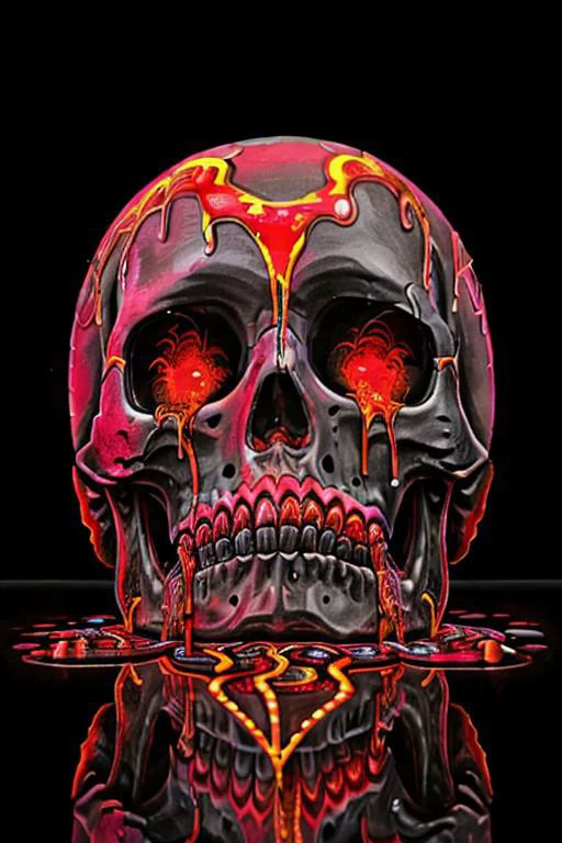 Score_9, score_8_up, score_7_up, best quality, highly detailed, colorful,   skulls. skeletons, dripping, dripping paint,
dark red neon background, red backlighting, low light, red lighting,  red neon shadow, dramatic lighting, extreme dark theme,