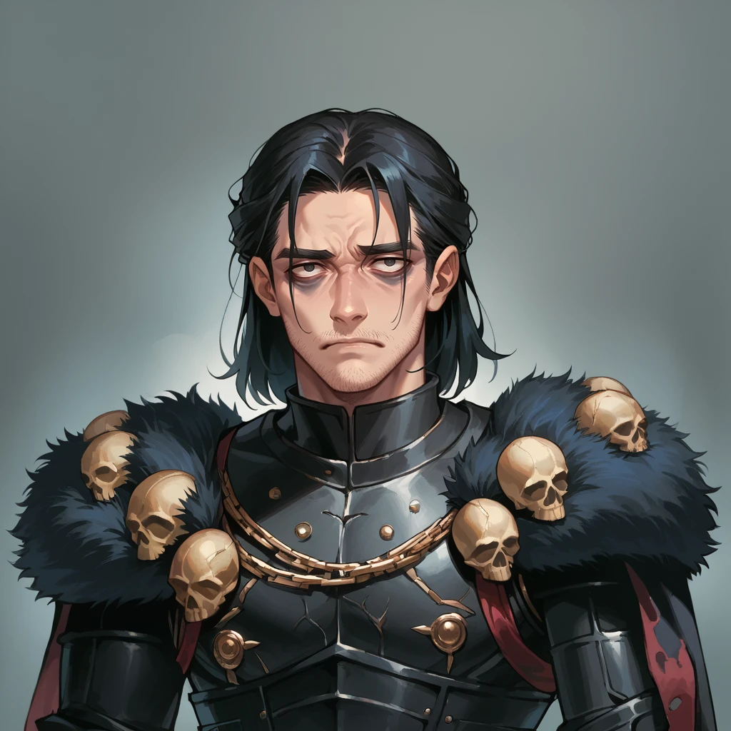 score_9, score_8_up, score_7_up, waist up,,
Archaon, armor, medium hair, black hair, male focus, stubble, handsome, defined cheekbones, bags under eyes, gloomy,
<lora:Archaon:1>