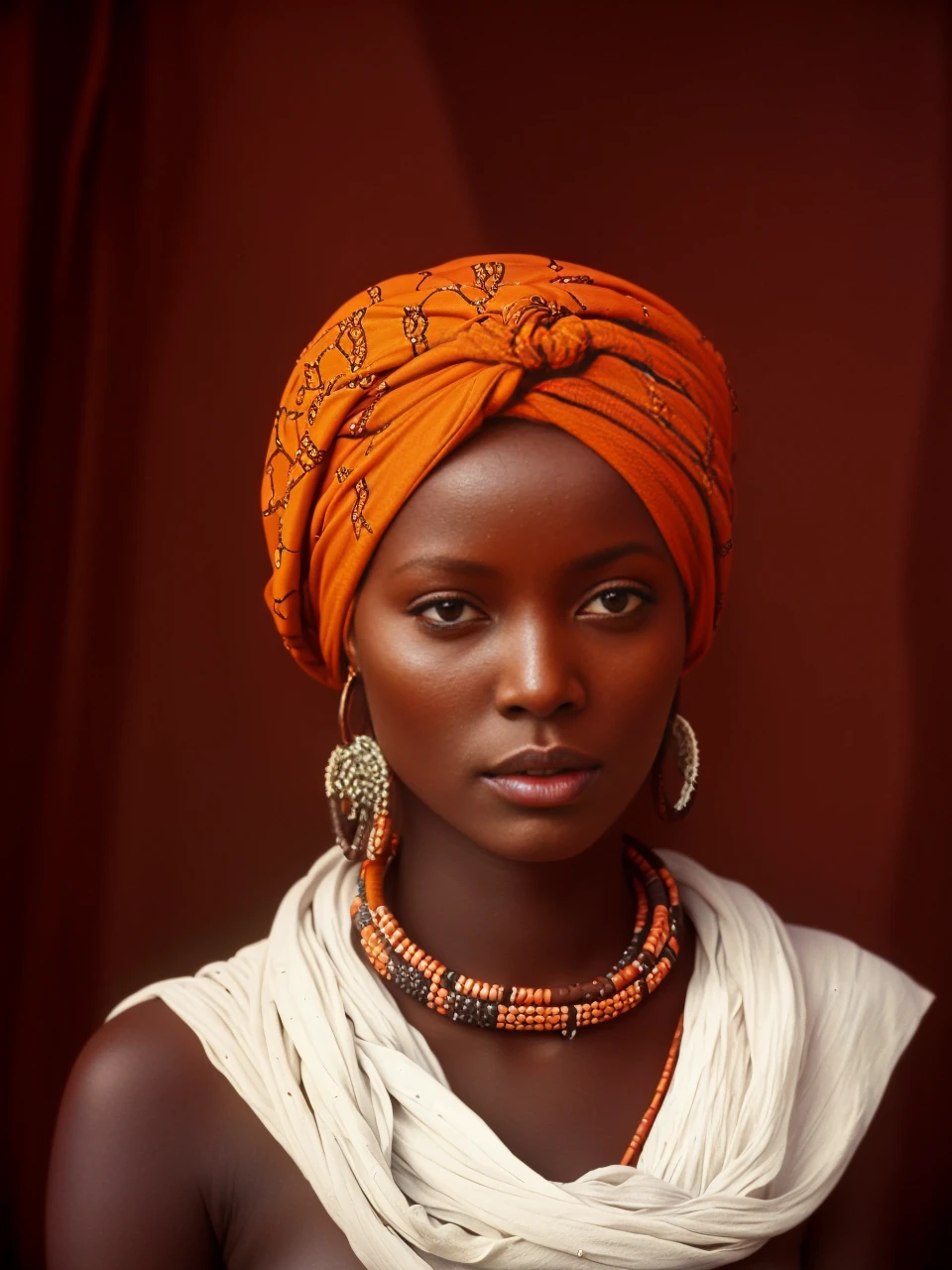 <lora:AfricanGirl:1> photo of african girl with turban, 4k, highest quality, masterpiece, 1950s