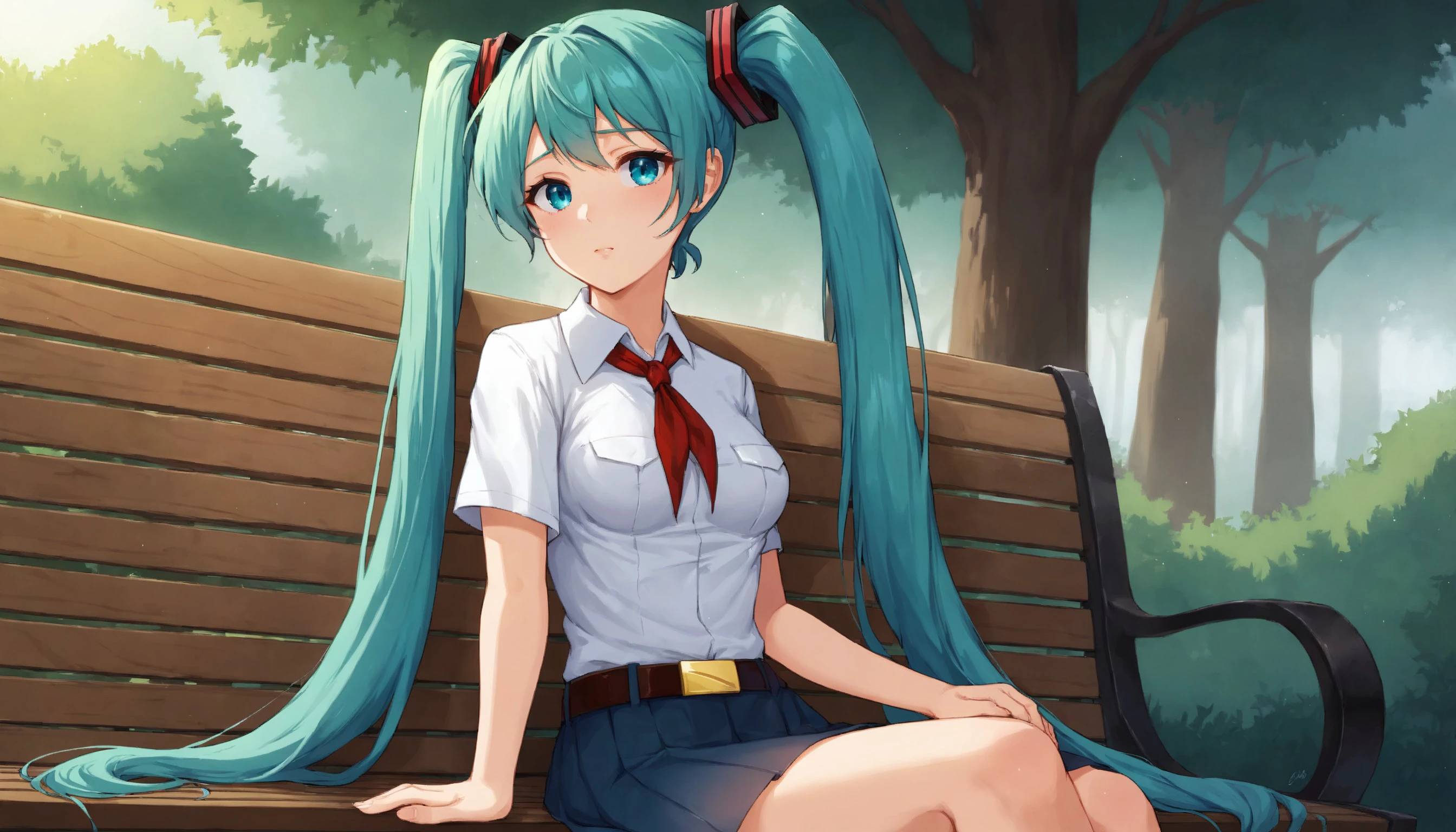 Miku from "Everlasting summer" by Nazarlus v1.0