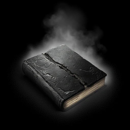 tome of coal <lora:Tomes_epoch_5:1>, black background