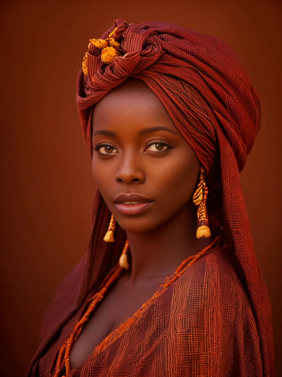 <lora:AfricanGirl:1> photo of african girl with turban, 4k, highest quality, masterpiece, 1950s