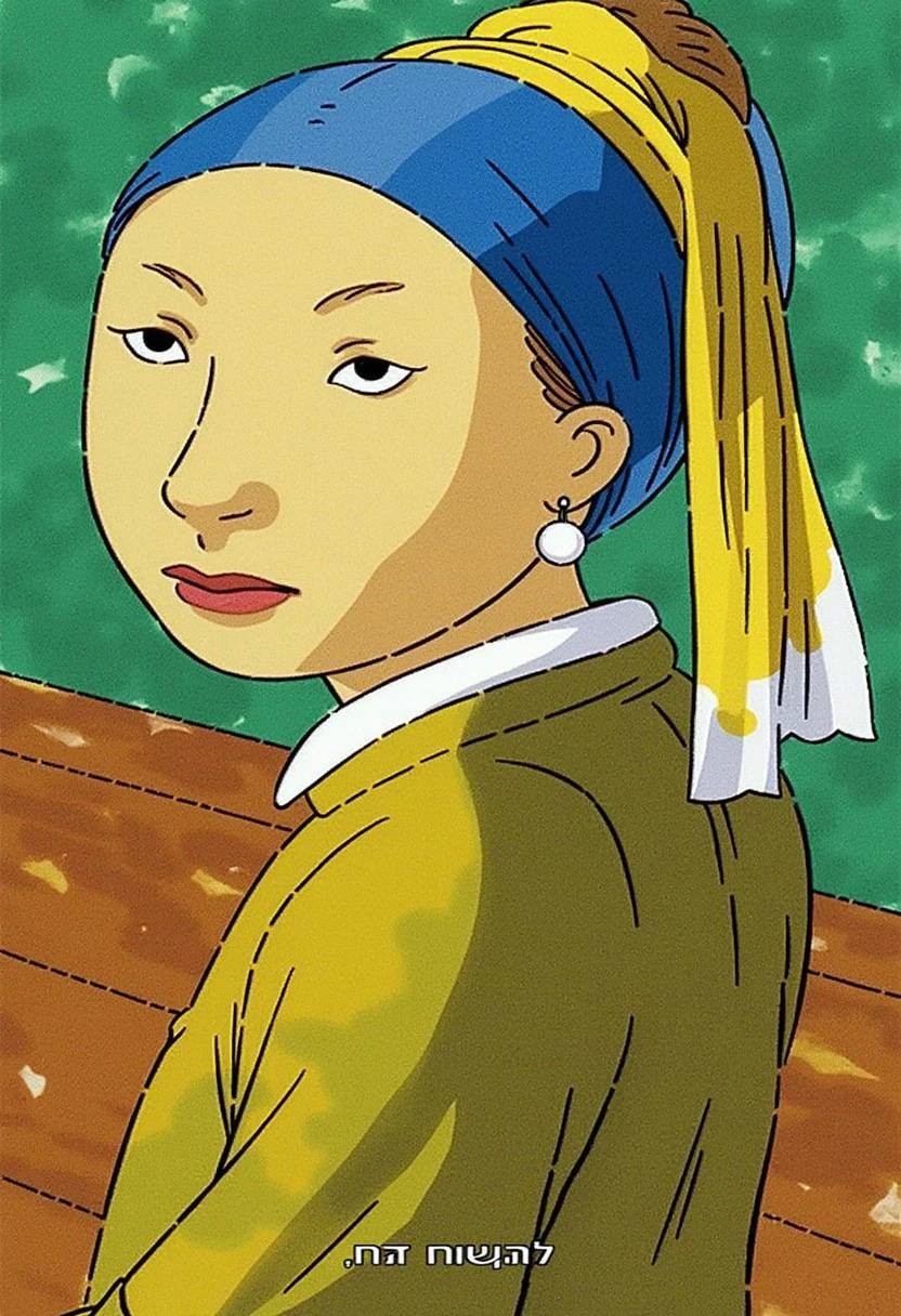 An ArthurShow girl with a pearl earring by vermeer