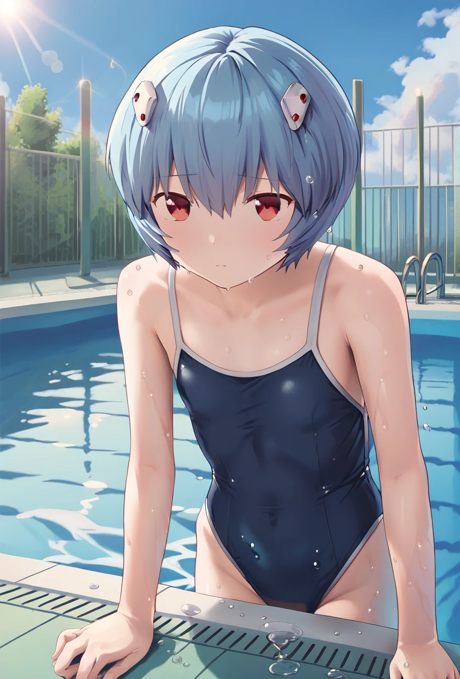 NSFW,Hololive,Amane Kanata,Small breasts,(Swimsuit:1.5),High leg,(See-through:1.5),(Perfect hands),(Perfect Anatomy),(masterpiece),(highest quality),Embarrassed,blush,One man,(Doing sex:1.5),(orgasm:1.5),(Ecstasy face:1.5),(Subject:1.5),Lift your butt,(Pool:1.5)
