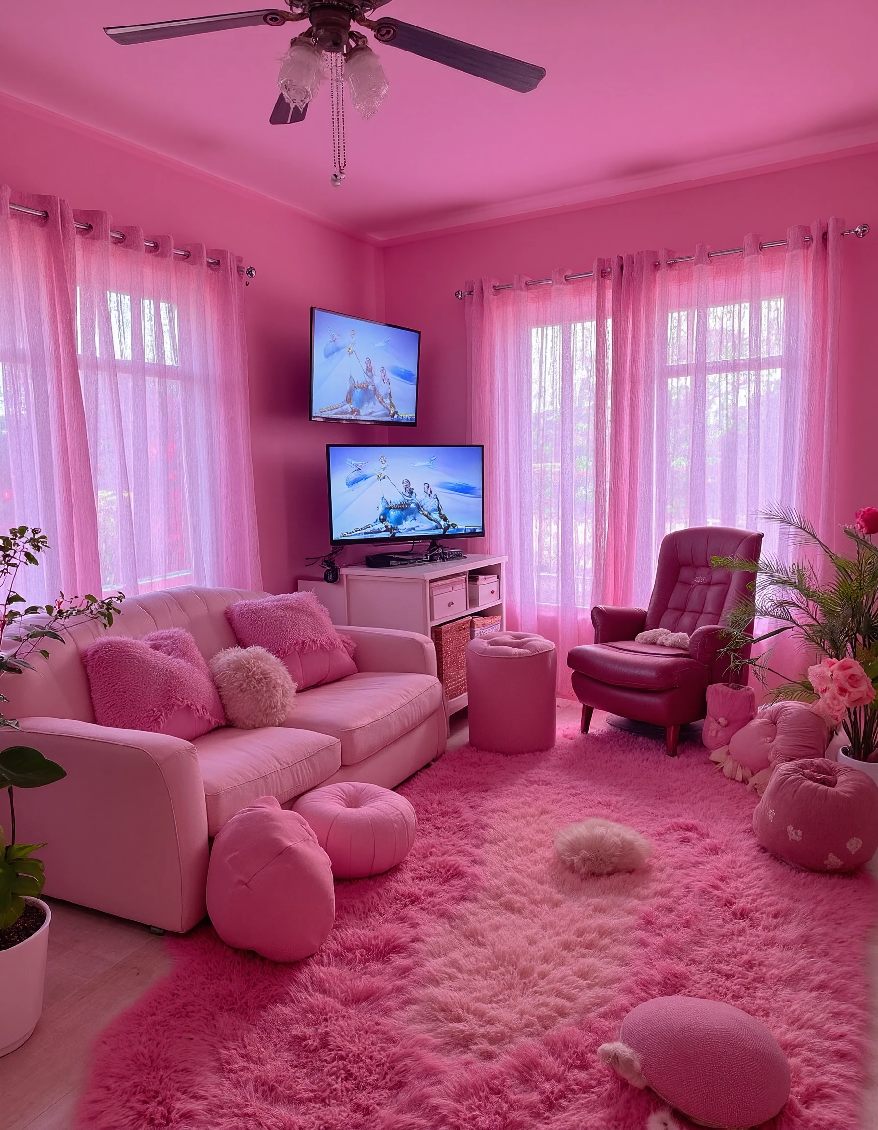 Photo of a cute pink gaming room.<lora:Aesthetic_Amateur_Photo_V4:1.0>