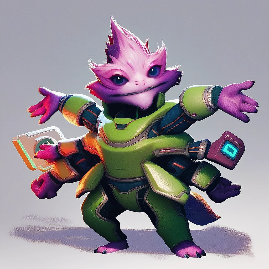 score_9, score_8_up, score_7_up, score_6_up, score_5_up, score_4_up, skittermander, starfinder, purple fur, full body, smiling