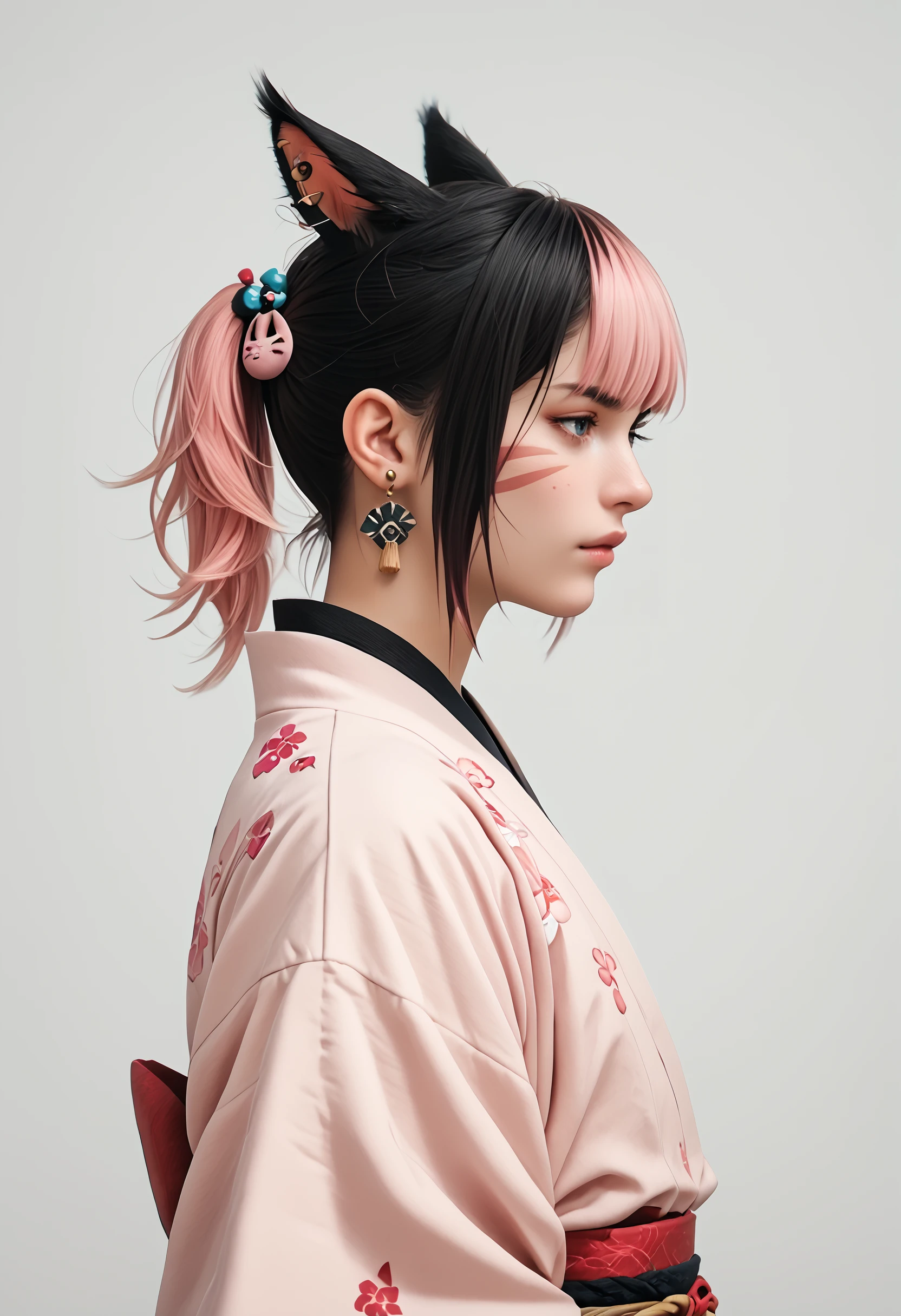 Miqo'te Embedding Set Female & Male Portraits Pony XL
