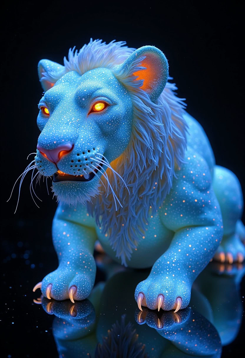 Bioluminescent lion