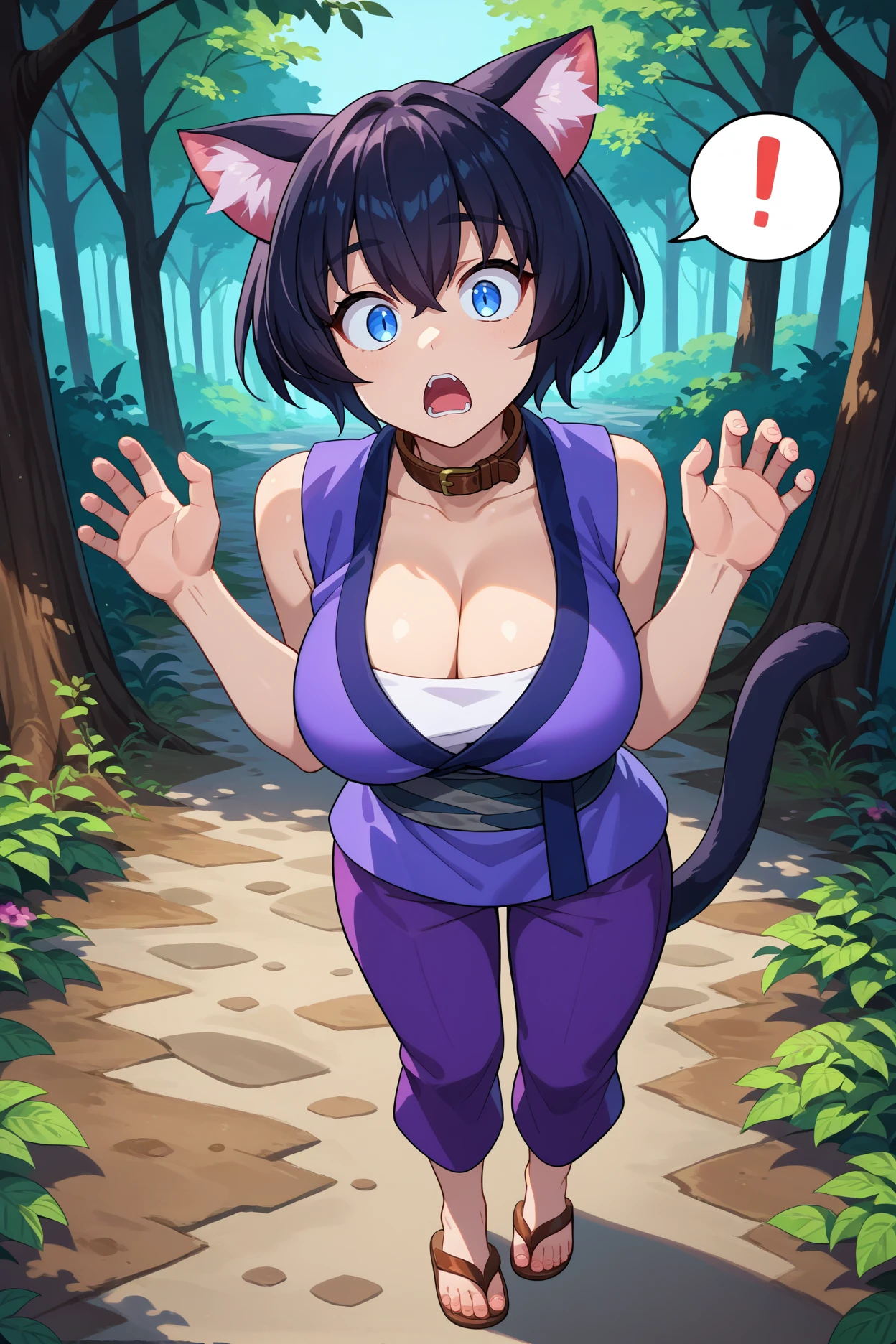 score_9, score_8_up, score_7_up, source_anime, BREAK, freng, (pendulum, motion lines, hypnosis), (from above), 1girl, (mature female), solo, @ @, spiral eyes, cat tail, cat ears, black hair, blue eyes, (cross-eyed, confused), raised eyebrow, tail, crossed bangs, animal ear fluff, short hair, [medium breasts], (forest), highres, absurdres, masterpiece, best quality, ultra-detailed, illustration,colorful, masterpiece, best quality, ray tracing, 8k, (extremely detailed), soft lighting, tracing, soft shadows, detailed face, (textured skin), nude, nipples, pussy 