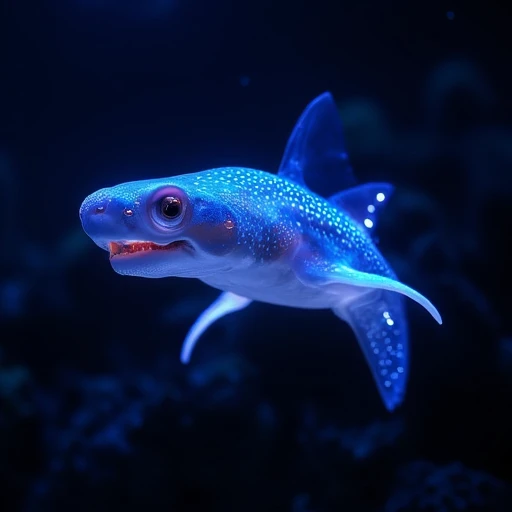 Bioluminescent shark