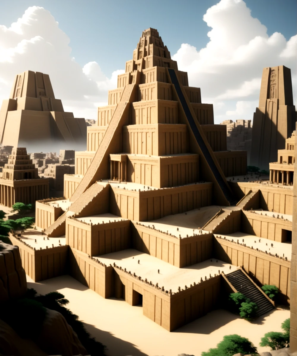 score_9, score_8_up, score_7_up,
<lora:Sumerian_Architecture_(Architecture)_(SDXL)_(AD):1> Sumerian, scenery, building, city, cityscape, monumental architecture, architecture, made of sand, made of sandstone  <lora:c0ntr4stbwXLP:1>
8K, In'ei, chiaroscuro, depth of field, clear_eyes, volumetric lighting,
detailed anime background, detailed photographic fluffy anime clouds, masterclass anime, Unreal Engine, CGI render, absurdly detailed, scenery, city, buildings, idealized city, busy city center, parks and greenery areas, parks, plazas, modern era photograph, skyscrapers, sumerian, monumental architecture, temple, palace, ziggurat, cuneiform, nisroch,
BREAK zPDXL, zPDXLxxx,