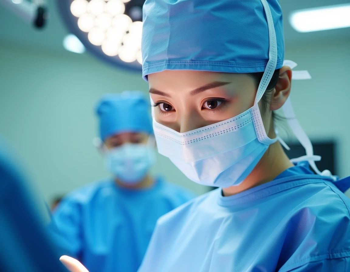 A beautiful Japanese female surgeon in operating room. She wears long sleeve surgical outfit, surgical cap, surgical mask and gloves.
The female surgeon is played by a young idol from AKB48. She has beautiful eyes and immaculate skin. She is showing a very beautiful smile.
<lora:surgical_outfits_for_flux-000006:1>